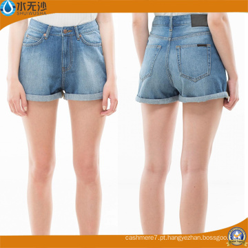 2018 Mulheres Primavera Casual Slim Fit Mini Algodão Denim Shorts